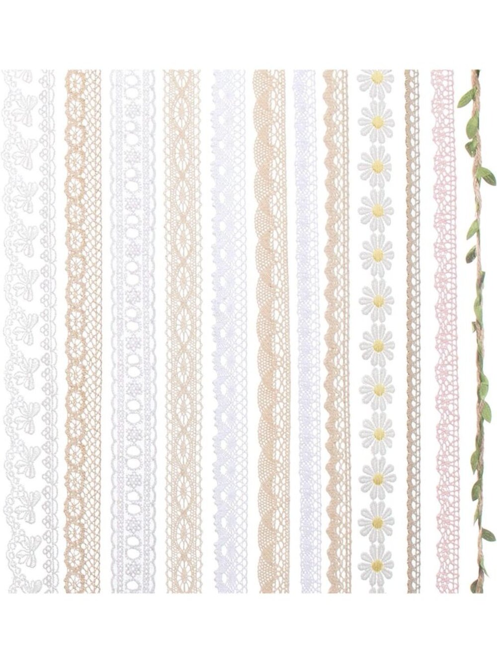 Vintage Lace Ribbon Trim Set | Boho Chic Craft Supplies | DIY Decor Essentials